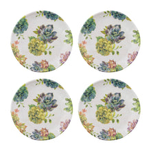 Load image into Gallery viewer, Gourmet Art 4-Piece Succulents Melamine 6&quot; Plate