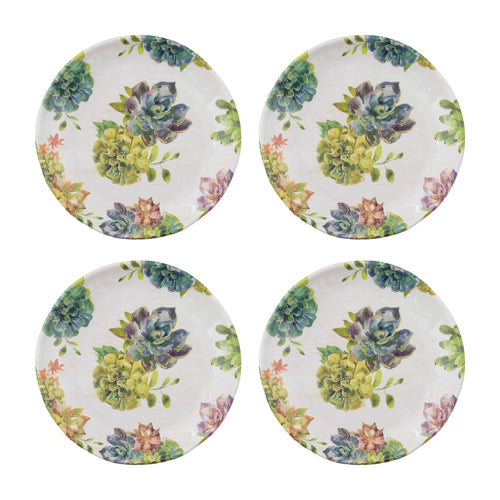 Gourmet Art 4-Piece Succulents Melamine 6