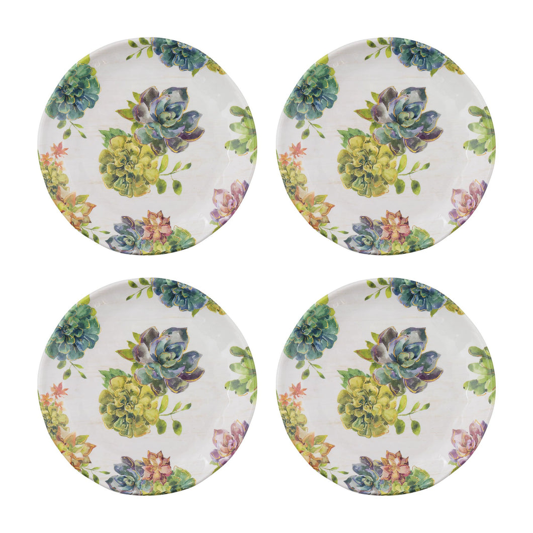 Gourmet Art 4-Piece Succulents Melamine 6