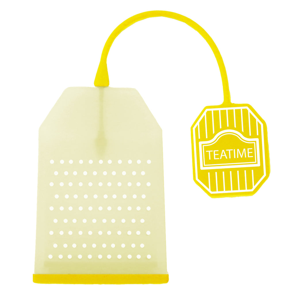 Gourmet Art Almigh-Tea Bag Silicone Tea Infuser, Yellow