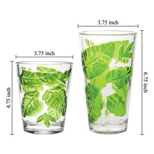 Load image into Gallery viewer, Gourmet Art 2-Piece Tropical Leaves Acrylic DOF Tumbler, 24 oz.