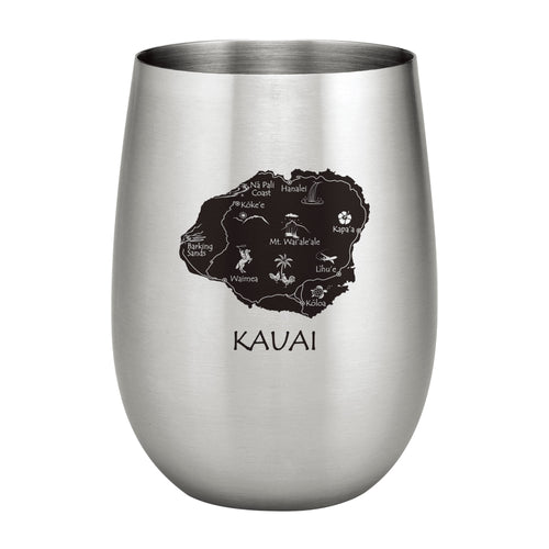 Supreme Stainless Steel Kauai Island 20 oz. Stemless Wine Glass