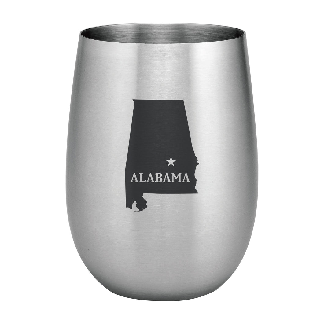 Supreme Stainless Steel Alabama 20 oz. Stemless Wine Glass