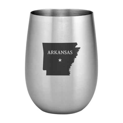 Supreme Stainless Steel Arkansas 20 oz. Stemless Wine Glass