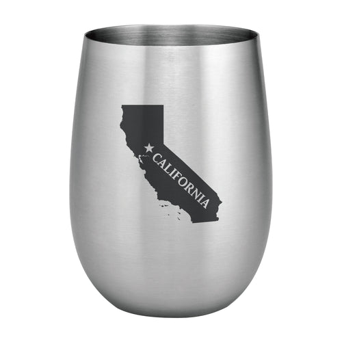 Supreme Stainless Steel California 20 oz. Stemless Wine Glass