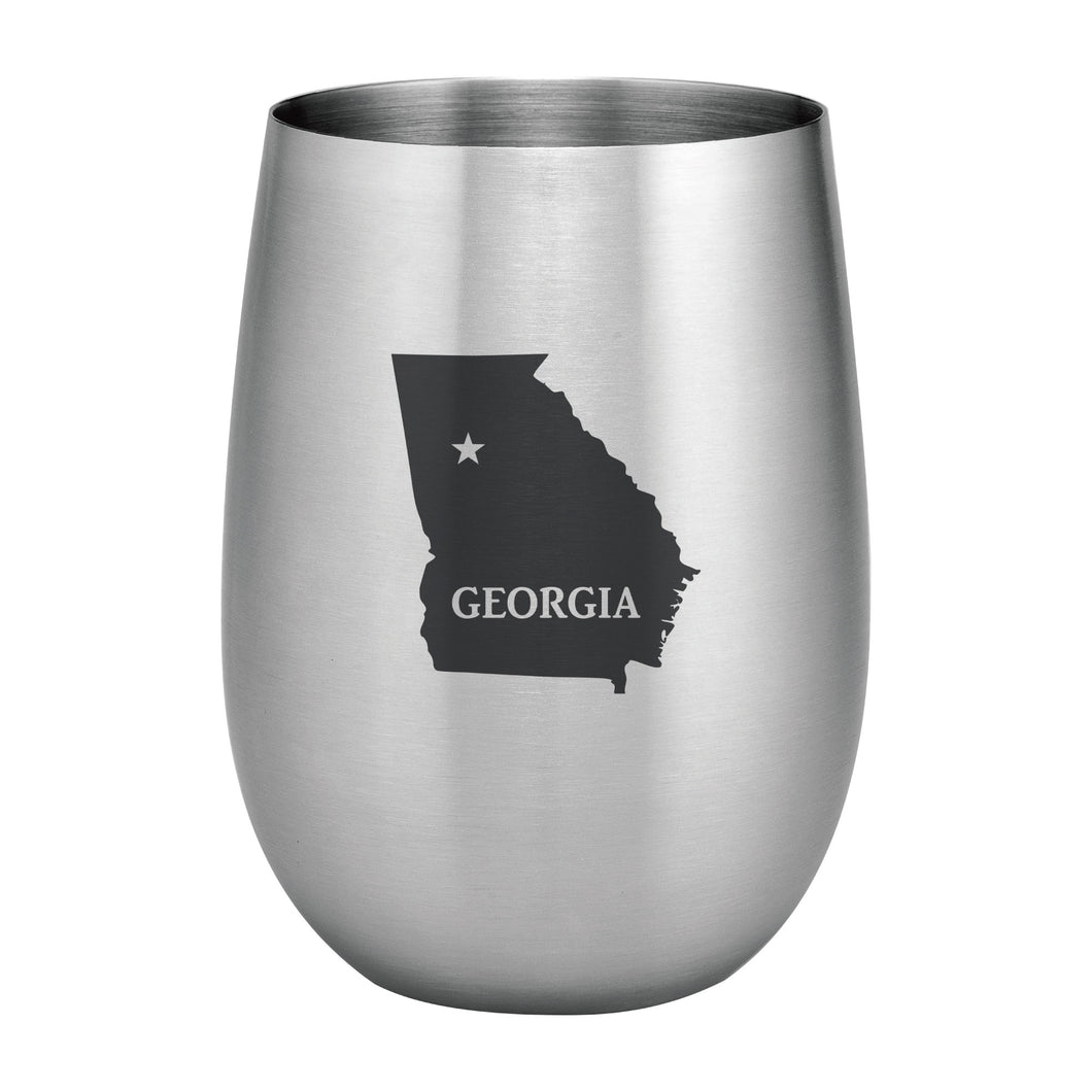 Supreme Stainless Steel Georgia 20 oz. Stemless Wine Glass