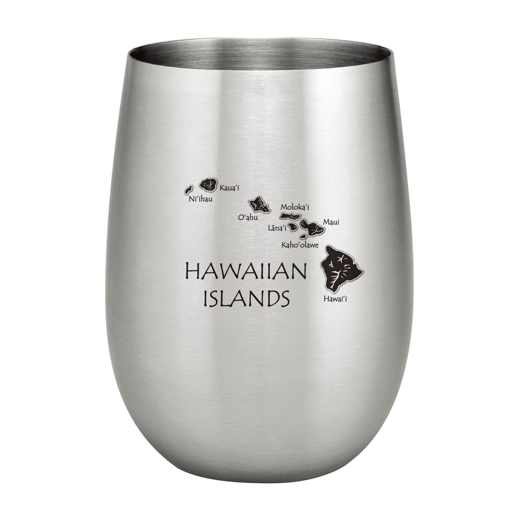 Supreme Stainless Steel Hawaii 20 oz. Stemless Wine Glass
