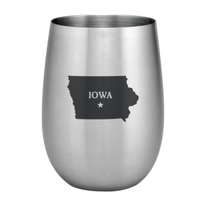 Supreme Stainless Steel Iowa 20 oz. Stemless Wine Glass