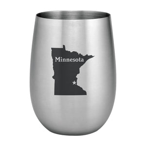 Supreme Stainless Steel Minnesota 20 oz. Stemless Wine Glass