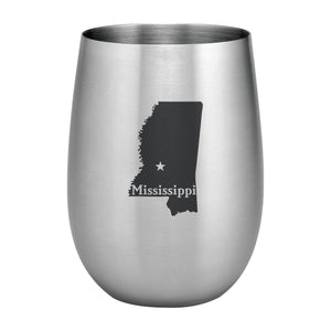 Supreme Stainless Steel Mississippi 20 oz. Stemless Wine Glass