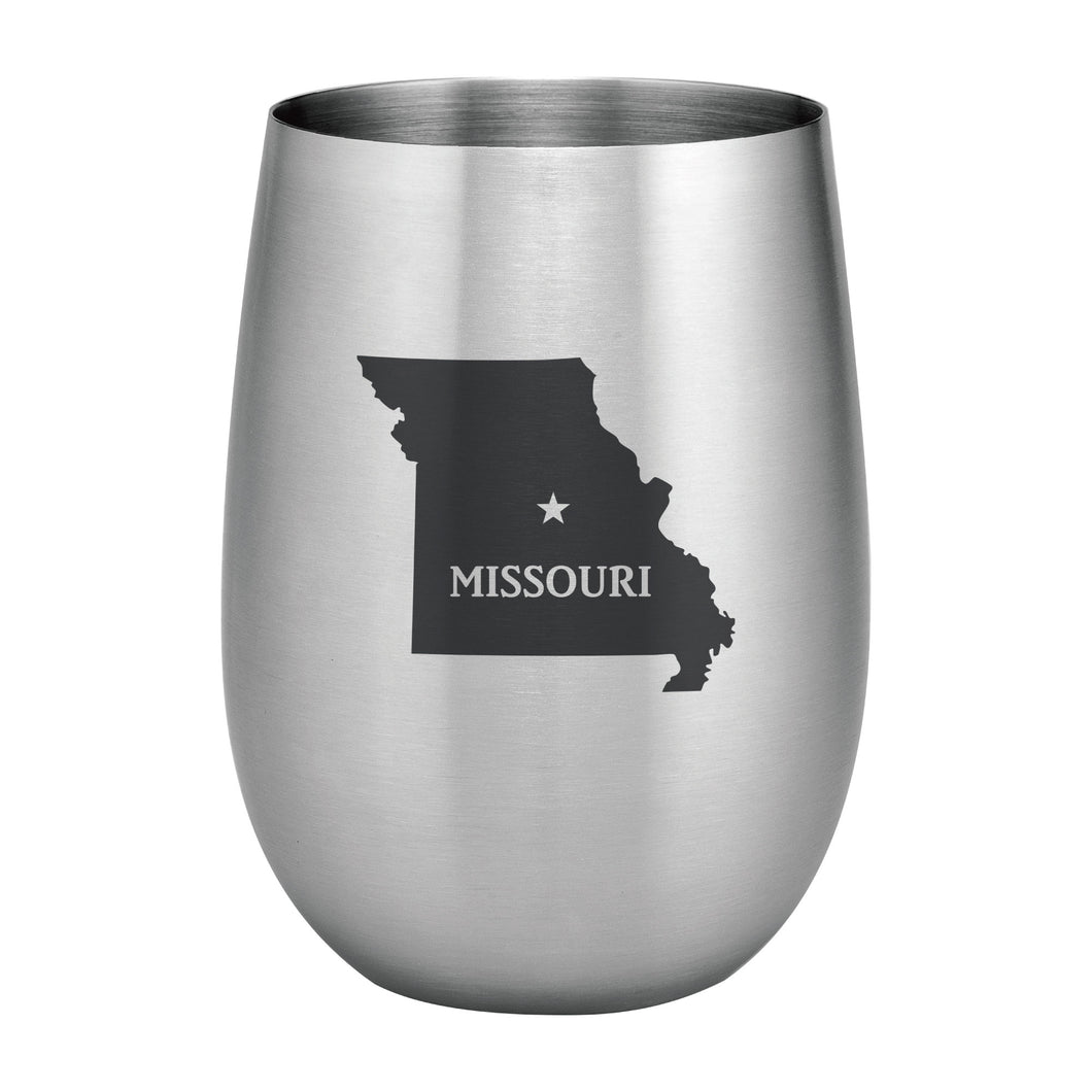 Supreme Stainless Steel Missouri 20 oz. Stemless Wine Glass