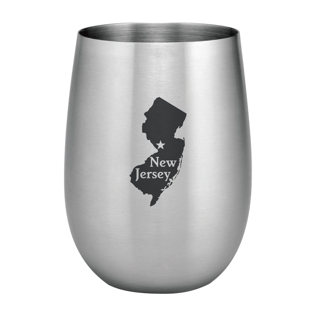 Supreme Stainless Steel New Jersey 20 oz. Stemless Wine Glass