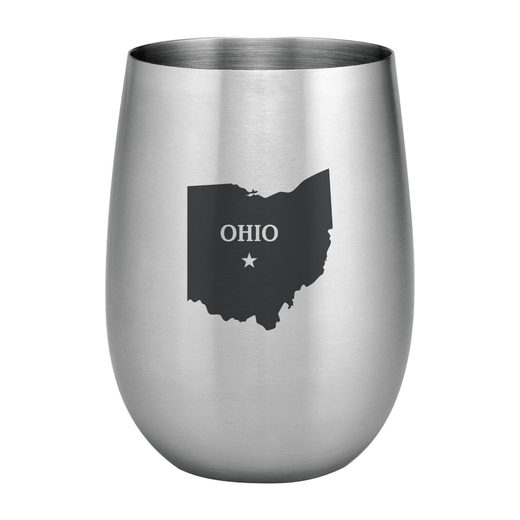 Supreme Stainless Steel Ohio 20 oz. Stemless Wine Glass