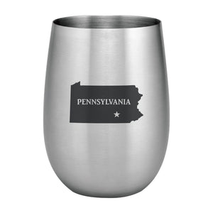 Supreme Stainless Steel Pennsylvania 20 oz. Stemless Wine Glass