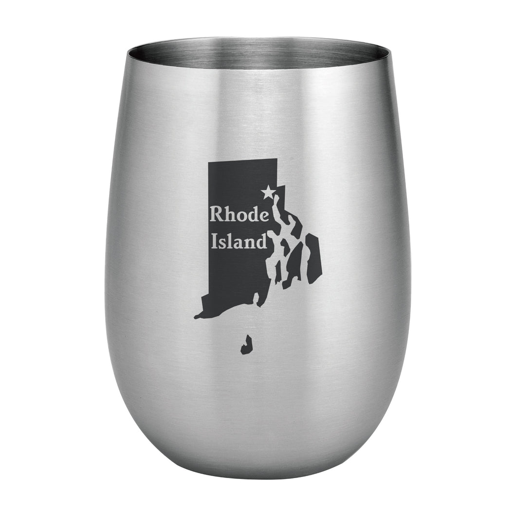 Supreme Stainless Steel Rhode Island 20 oz. Stemless Wine Glass