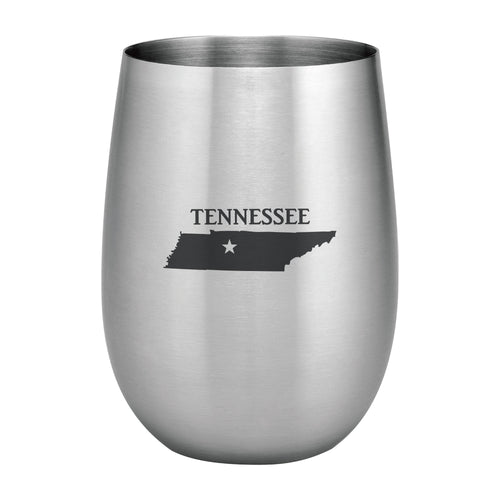 Supreme Stainless Steel Tennessee 20 oz. Stemless Wine Glass