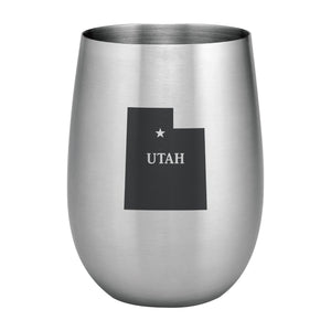 Supreme Stainless Steel Utah 20 oz. Stemless Wine Glass