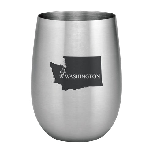 Supreme Stainless Steel Washington 20 oz. Stemless Wine Glass