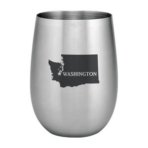 Supreme Stainless Steel Washington 20 oz. Stemless Wine Glass