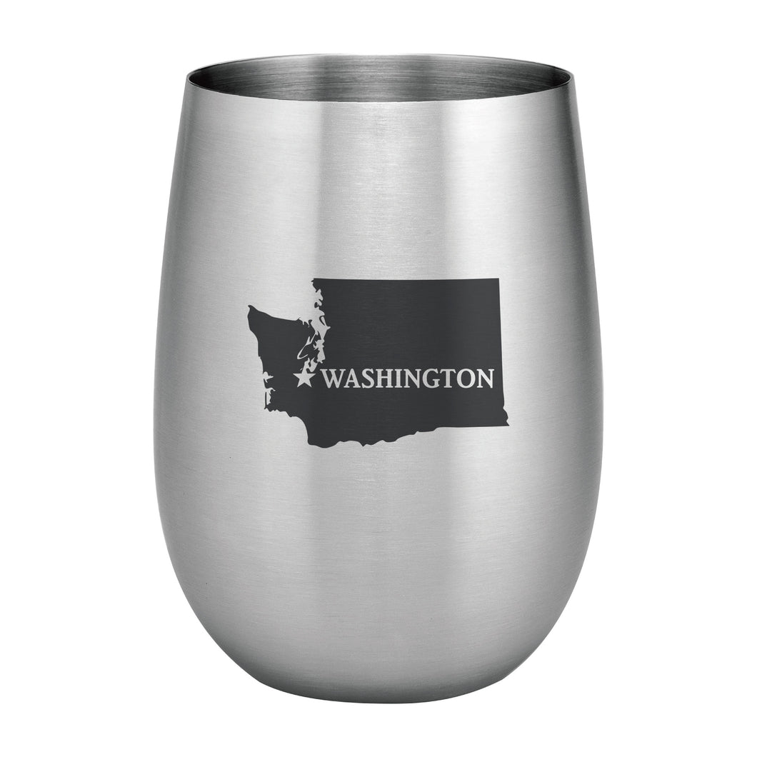 Supreme Stainless Steel Washington 20 oz. Stemless Wine Glass