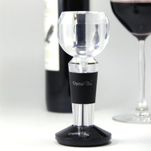 Load image into Gallery viewer, Gourmet Art Crystal Vine Wine Aerator, Black