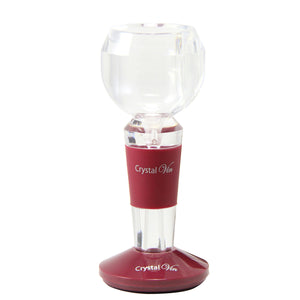 Gourmet Art Crystal Vine Wine Aerator, Red