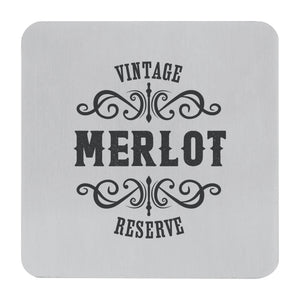 Supreme Stainless Steel 4-Piece Wine Coaster