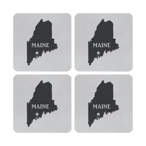 Supreme Stainless Steel 4-Piece Maine Coaster