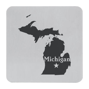 Supreme Stainless Steel 4-Piece Michigan Coaster