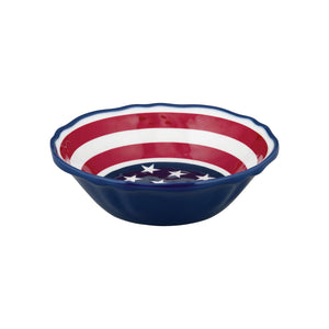 Gourmet Art 12-Piece American Flag Melamine Dinnerware Set