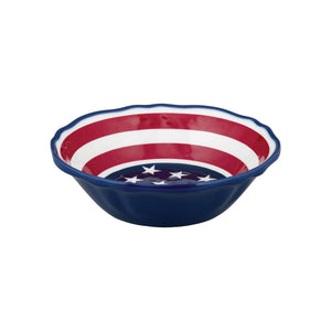 Gourmet Art 6-Piece American Flag Melamine 7" Bowl