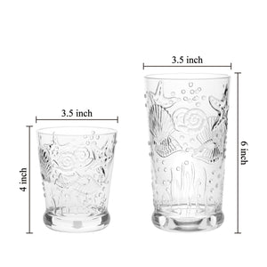 Gourmet Art 2-Piece Sealife Acrylic DOF Tumbler, 19 oz.