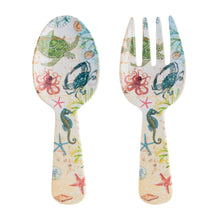 Load image into Gallery viewer, Gourmet Art 2-Piece Sealife Melamine Salad Server