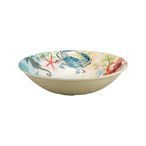 Gourmet Art 6-Piece Sealife Crab Melamine 8 Bowl