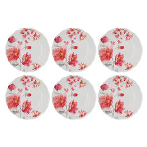 Gourmet Art 6-Piece Tiger Lily Melamine 8 3/4 Plate