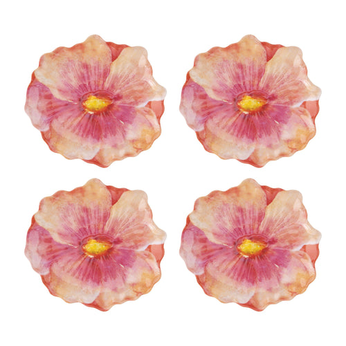 Gourmet Art 4-Piece Tiger Lily Melamine 6 Plate