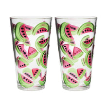 Load image into Gallery viewer, Gourmet Art 2-Piece Watermelons Acrylic DOF Tumbler, 24 oz.