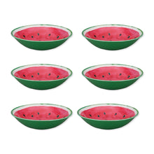 Load image into Gallery viewer, Gourmet Art 6-Piece Watermelon Melamine 8 Bowl