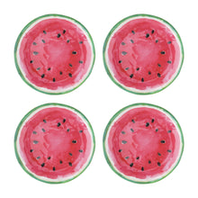 Load image into Gallery viewer, Gourmet Art 4-Piece Watermelon Melamine 6 Plate