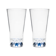 Load image into Gallery viewer, Gourmet Art 2-Piece Blue Star Acrylic DOF Tumbler, 19 oz.