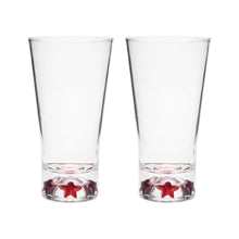 Load image into Gallery viewer, Gourmet Art 2-Piece Red Star Acrylic DOF Tumbler, 19 oz.