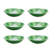 Load image into Gallery viewer, Gourmet Art 6-Piece Monstera Melamine 8 Bowl