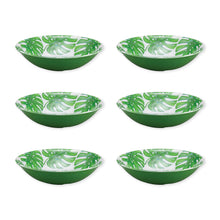 Load image into Gallery viewer, Gourmet Art 6-Piece Monstera Melamine 8 Bowl