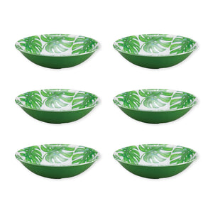 Gourmet Art 6-Piece Monstera Melamine 8 Bowl