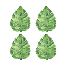 Load image into Gallery viewer, Gourmet Art 4-Piece Monstera Melamine 9 Plate