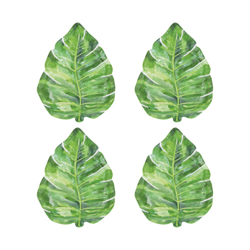 Gourmet Art 4-Piece Monstera Melamine 9 Plate