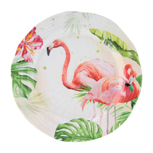 Gourmet Art 6-Piece Flamingo Melamine 10 7/8 Plate