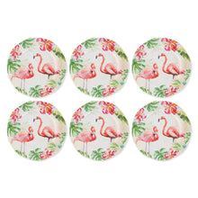 Load image into Gallery viewer, Gourmet Art 6-Piece Flamingo Melamine 9 Plate