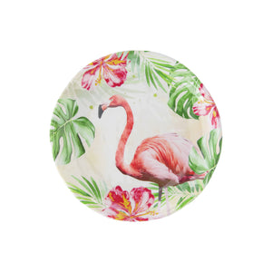 Gourmet Art 4-Piece Flamingo Melamine 6 Plate