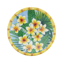 Load image into Gallery viewer, Gourmet Art 6-Piece Bamboo Plumeria Melamine 9 Plate
